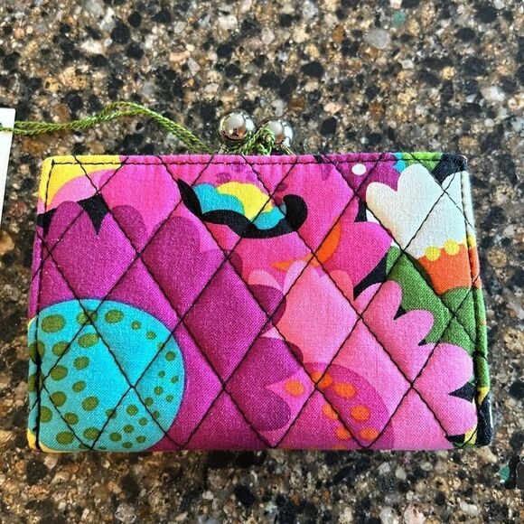 NEW Vera Bradley Va Va Bloom Small Kisslock Wallet/Coin Purse - Picture 5 of 7